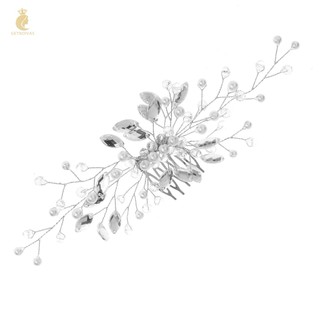Lược Cài Tóc Cô Dâu Đính Đá Sang Trọng