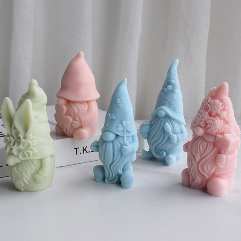 Khuôn silicone Làm Nến Thơm diy Hình Giáng Sinh Tiện Lợi