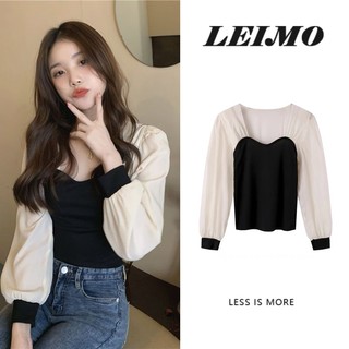 Áo Thun Lửng Tay Dài Dáng Ôm Thời Trang Dành Cho Nữ
