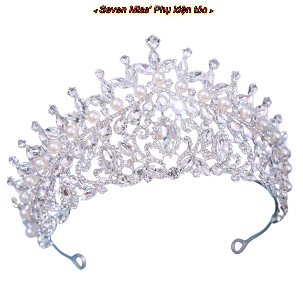 Cài Tóc Hình Vương Miện Tròn Lấp Lánh Chống Trượt