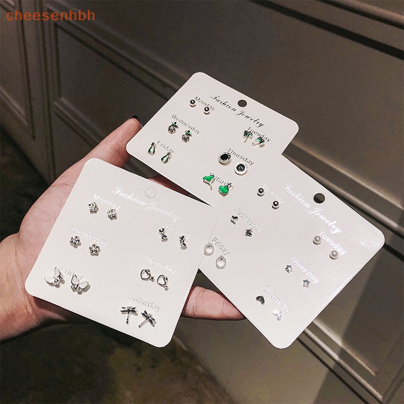 1 Set Bông Tai Hình Học / Trái Tim / Bướm Xinh Xắn Thời Trang Cho Nữ vn