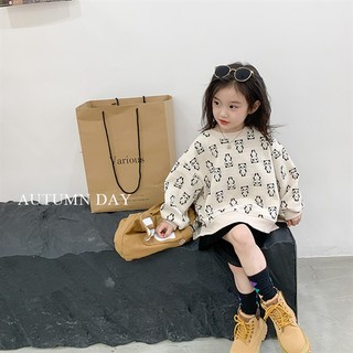 [Ninanino] Áo nỉ panda be unisex