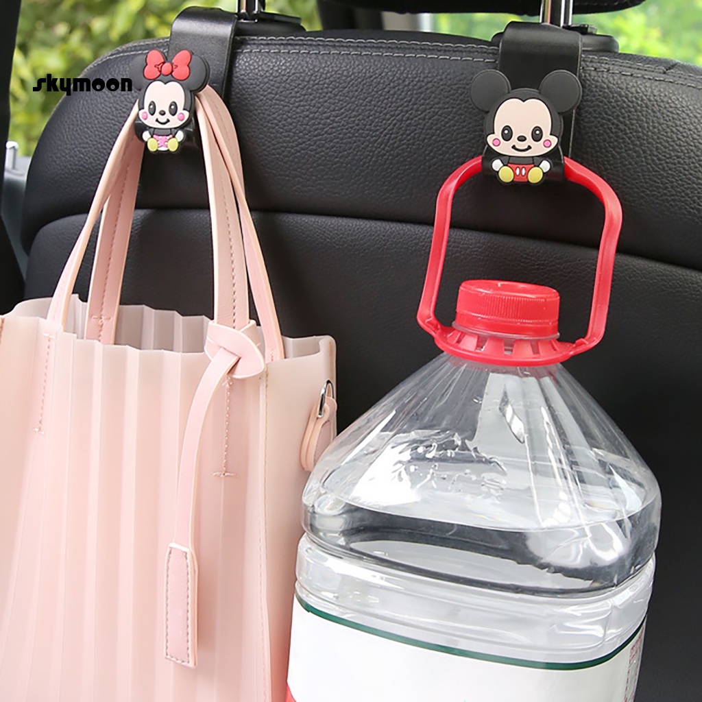 Skym * Set 4 Móc Treo Túi Xách mini Gắn Sau Ghế Xe Hơi Tiết Kiệm Không Gian Dễ Thương Sáng Tạo Lý Tưởng Cho Người Mua Hàng Đông Nam Á