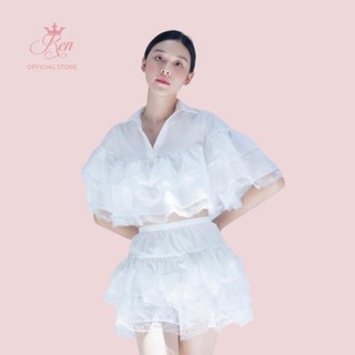 Ren by tee - áo bèo tầng đạp ren baby top