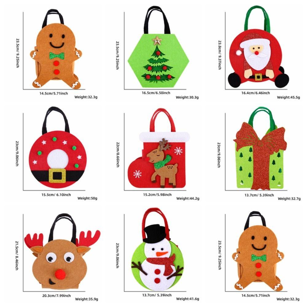 Mmluck Túi Đựng Kẹo Giáng Sinh eve santa claus Nai Sừng Tấm Dễ Thương Cho Trẻ Em / Trẻ Em