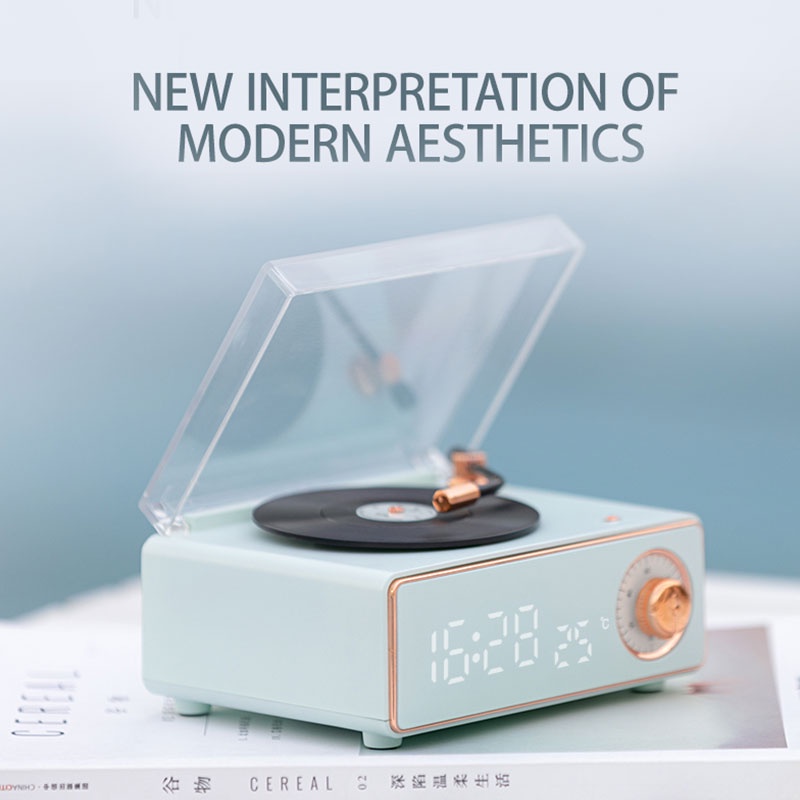 Loa bluetooth không dây KANGJIA nhựa vinyl chất lượng âm thanh hifi siêu trầm phong cách cổ điển