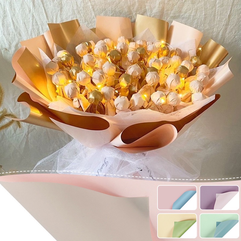 Set 20 / 10 Giấy Gói Hoa Làm Quà Tặng Chống Thấm Nước diy