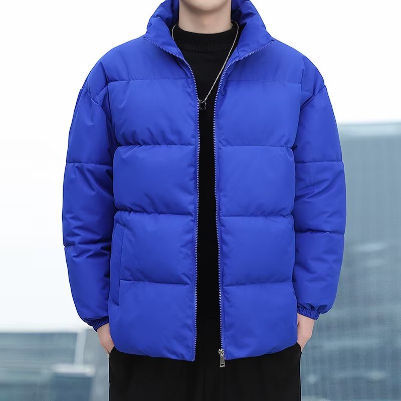 Áo Khoác cotton Có Nón Dày Dặn Giữ Ấm Phong Cách Hàn Quốc Chất Lượng Cao Cho Nam
