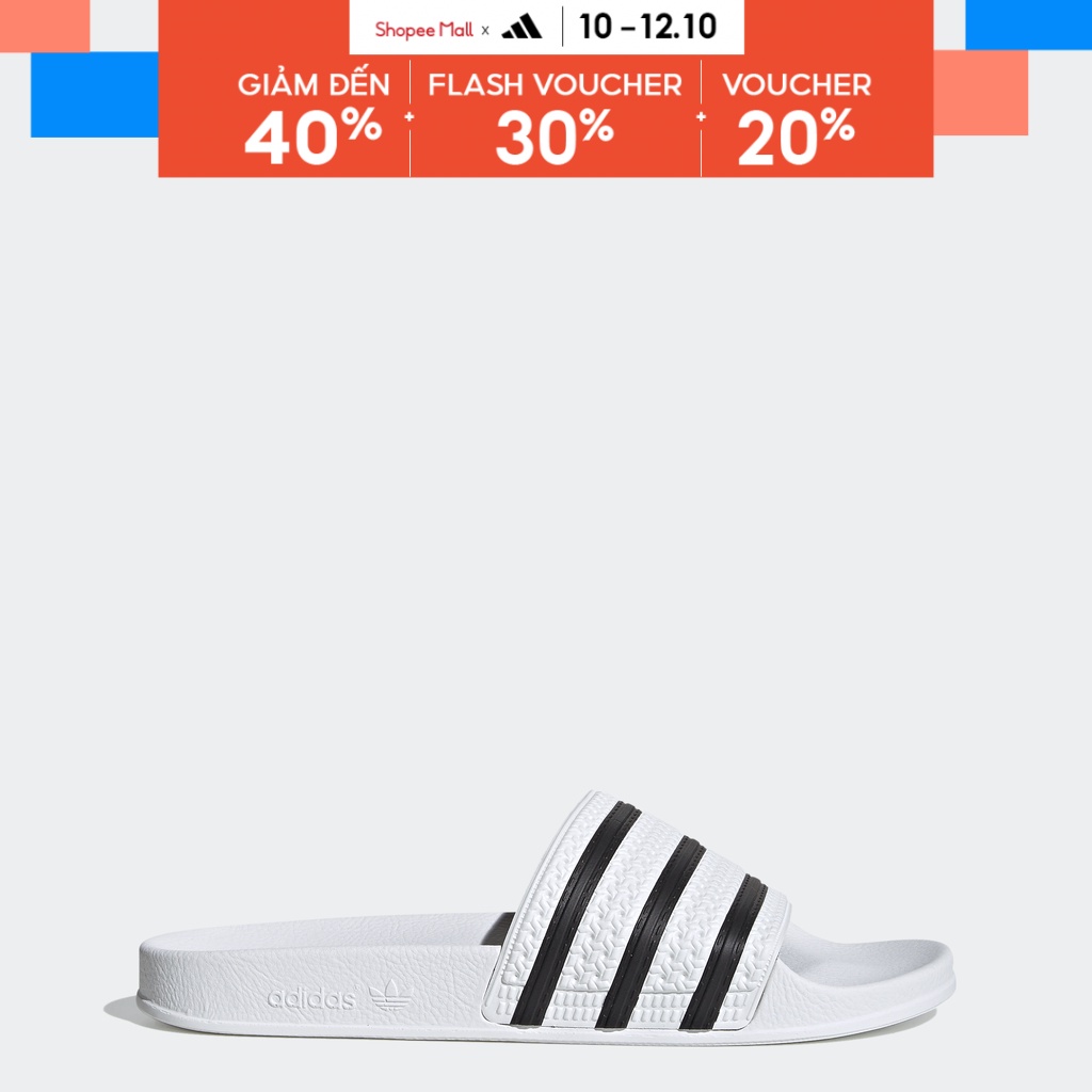 adidas Phong cách sống Dép adilette Unisex trắng 280648