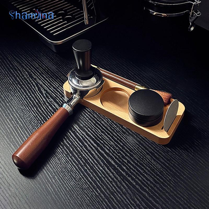 Shamjina Coffee Tamper Station Stand Hỗ trợ Giá đỡ cơ sở cho Bar Shop Worktop Cafe