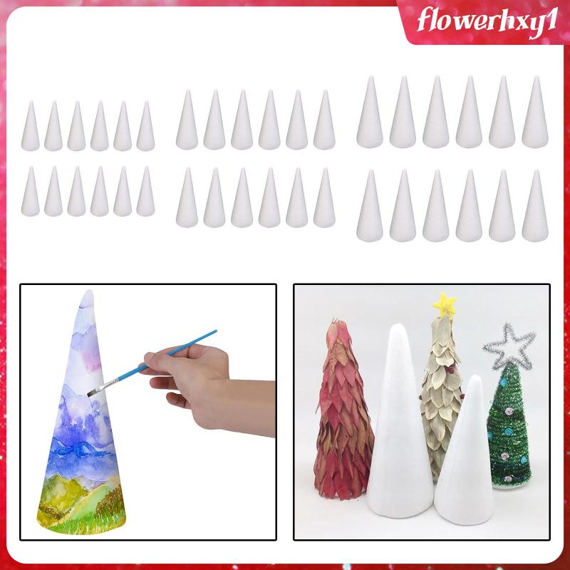 Bộ 12 Quả Xốp Hình Nón Trang Trí Cây Thông Noel