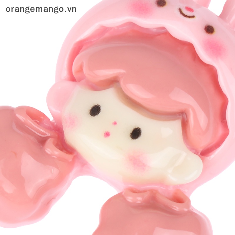 Orangemango Set 5 Kẹp Tóc Nhựa Hoạt Hình anime kuromi kawaii diy Trang Trí Điện Thoại Trẻ Em vn