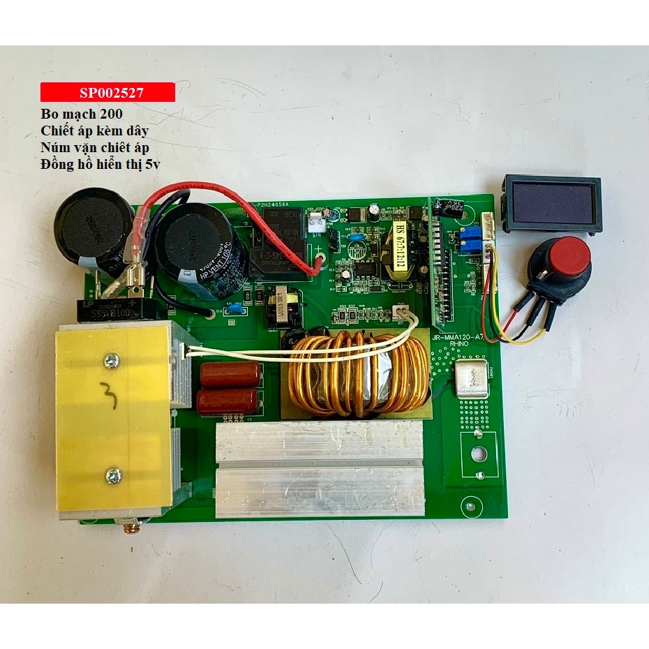 Bo mạch máy hàn Tig Que điện tử 200A  250A   đầy đủ rơle SongLe bảo vệ an toàn  kèm IGBT chính hãng Mạch máy hàn que Boa