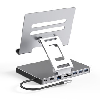Jmt bộ chia cổng usb type-c với giá đỡ 4k @ 60hz hdmi-c 100w pd sd / tf usb 3.0 có thể gấp gọn tiện dụng