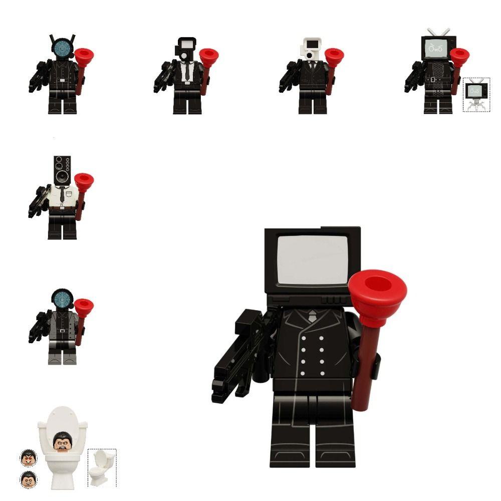 Ahmed Mô Hình Đồ Chơi Lắp Ráp toilet Trượt Tuyết Người Đàn Ông Bằng Nhựa Có Thể Tháo Rời