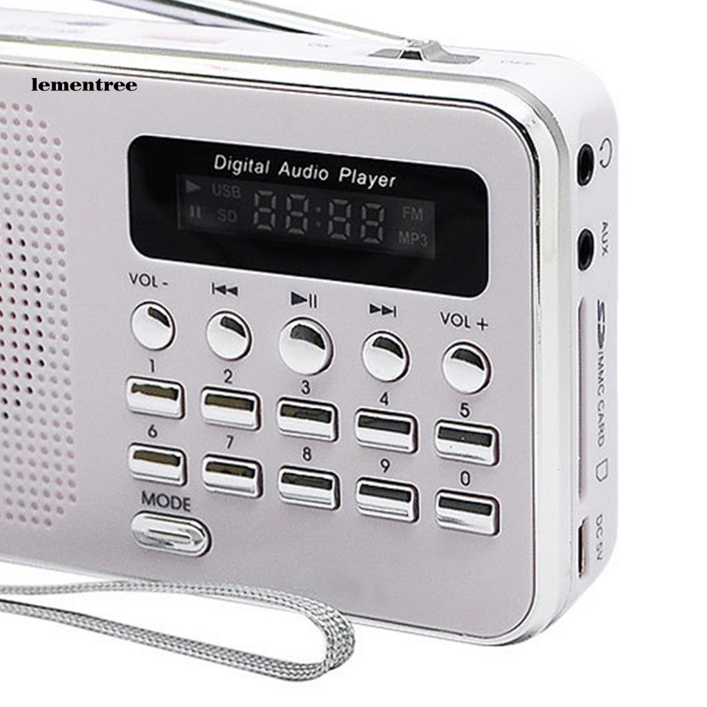 Radio mini l-938 Màn Hình 15 inch Loa 3w Và Phụ Kiện