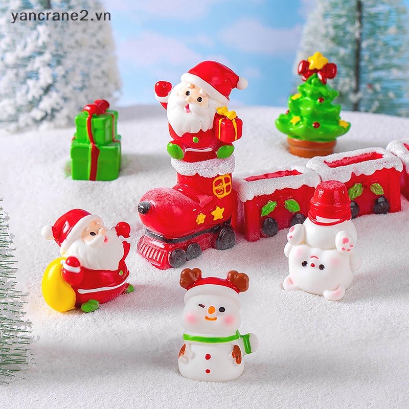 1 Bức Tượng Ông Già Noel / Người Tuyết / Gấu micro Để Bàn Trang Trí Giáng Sinh diy