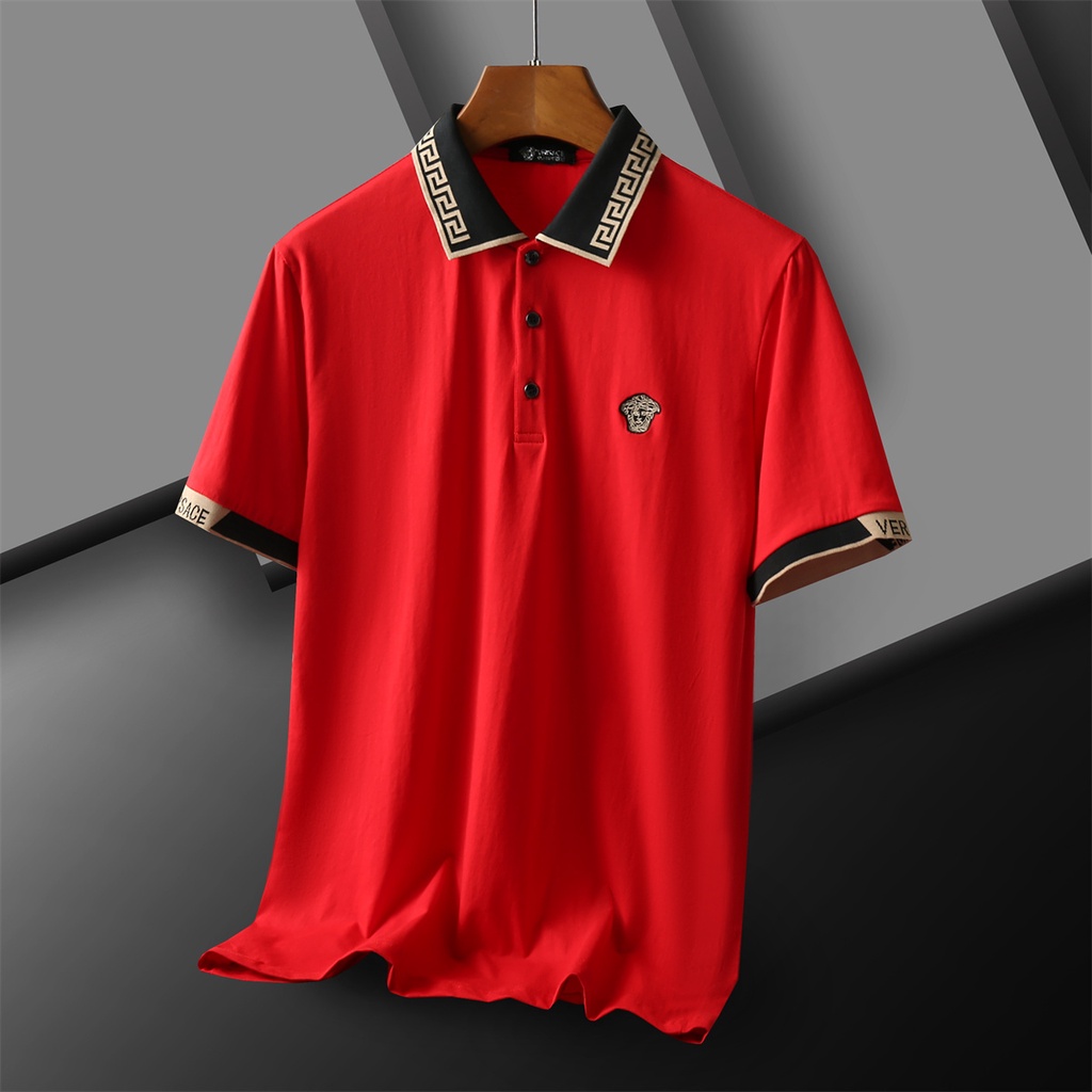 Áo polo Tay Ngắn In Họa Tiết Hoạt Hình Bằng Vải cotton Thoáng Khí Thời Trang Cho Nam 101
