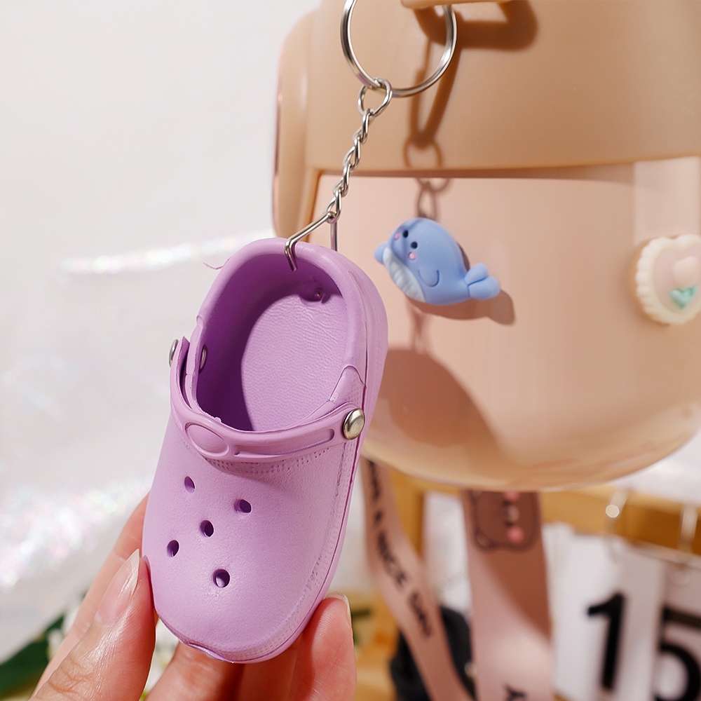 Dễ Thương Móc Khóa Hình Giày Dép Crocs 3d Bằng eva Độc Đáo