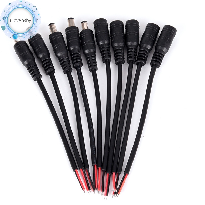 Set 5 Cặp Phích Cắm Điện dc 5.5x2.1mm male + female Tiện Dụng