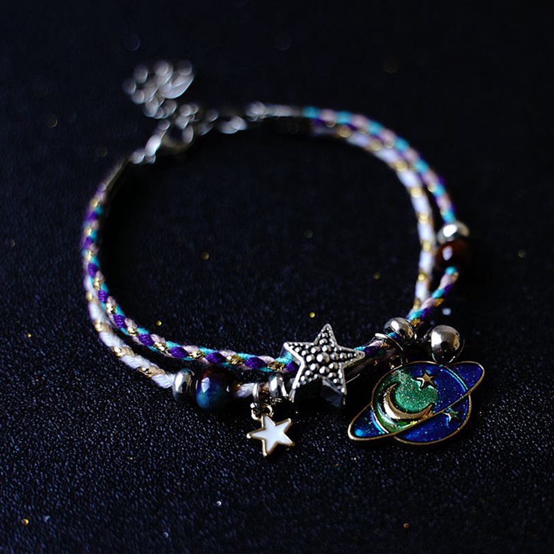 Bbyter Vòng Tay Hành Tinh Vũ Trụ Ngôi Sao Mặt Trăng Quà Tặng Cho Bạn Gái Sinh Viên