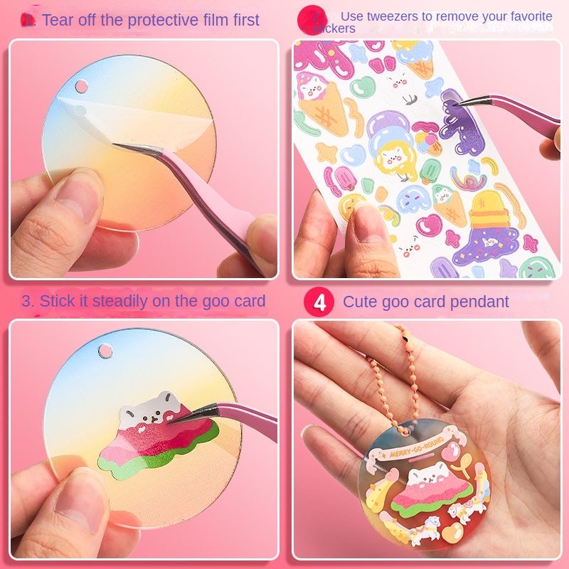Sticker Dán Trang Trí Họa Tiết Hoạt Hình Dễ Thương Bắt Mắt
