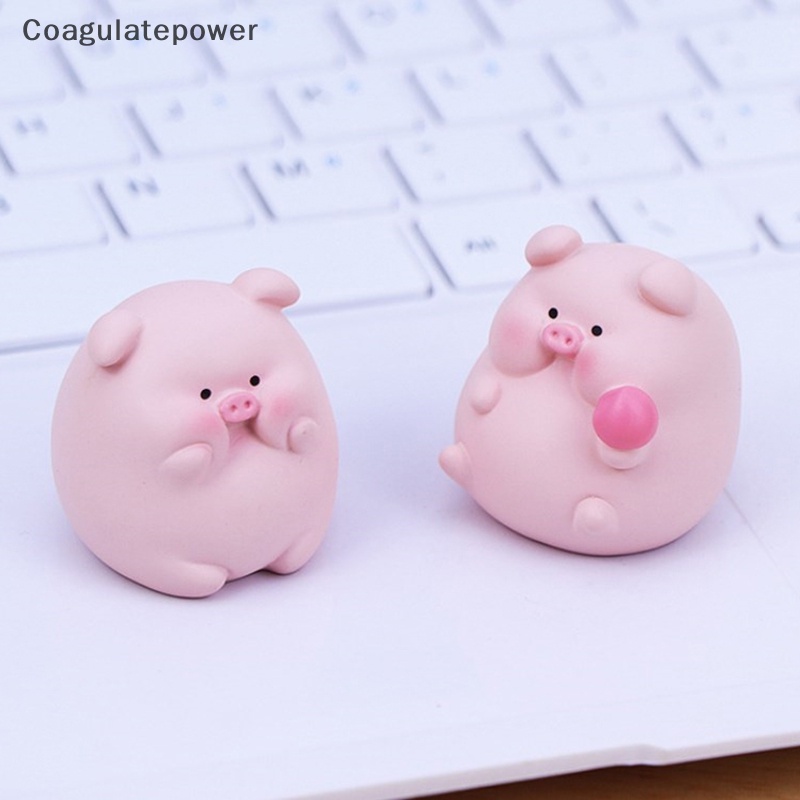 Mô Hình Chú Heo mini Dễ Thương Dùng Trang Trí Xe Hơi / Văn Phòng / Làm Quà Tặng Sinh Nhật