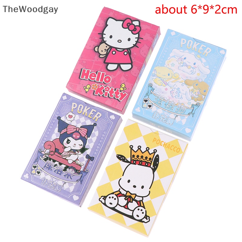 Bộ Thẻ Bài Trò Chơi kirby hello kitty my melody Cinnamoroll kuromi Dễ Thương