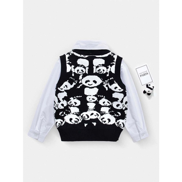 Áo Khoác Dệt Kim 100% cotton In Họa Tiết Hoạt Hình Cho Mẹ Và Bé