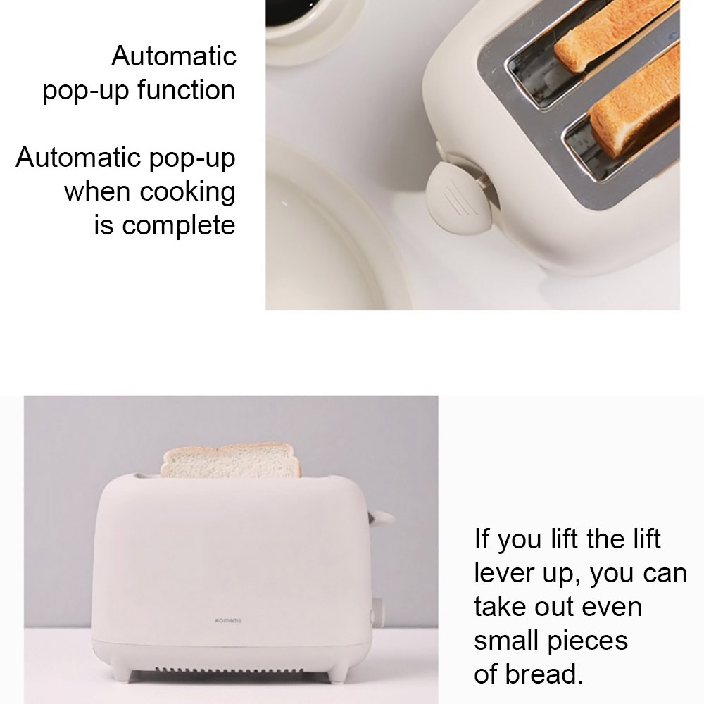 Bomann Komams KL0551-G 2 Burner Toaster 2 Slice Bread Sandwich Maker Korea