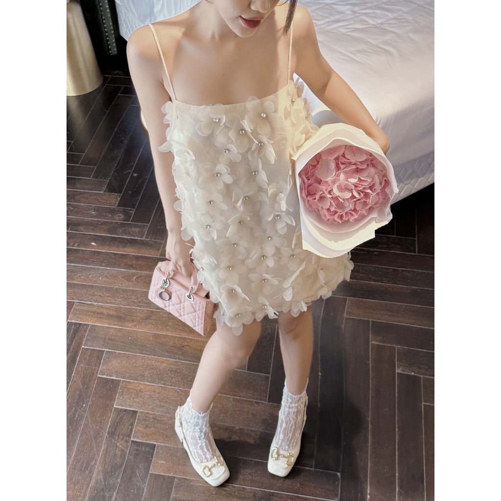 ĐẦM HOA 2 DÂY  -  OB05163