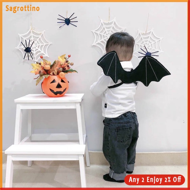 Sag Cánh Dơi Hóa Trang halloween Có Dây Đàn Hồi Cho Bé