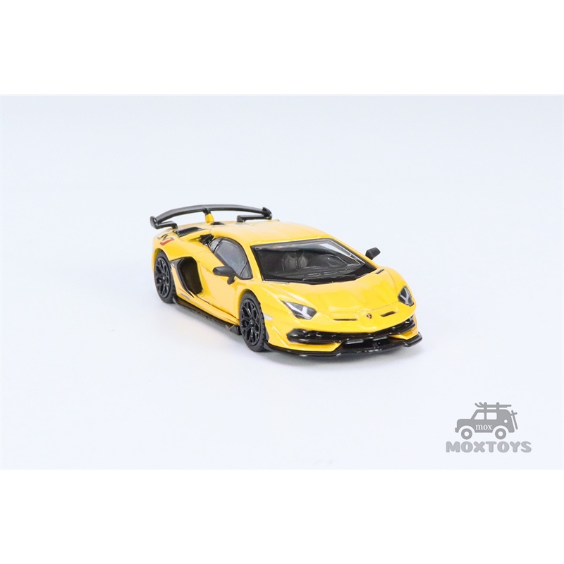 Mini gt Mô Hình Xe Hơi aventador svj new giallo orion lhd Tỉ Lệ 1: 64