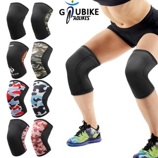 Aolikes 1 cặp đai quấn đầu gối 7mm hỗ trợ nâng trọng lượng