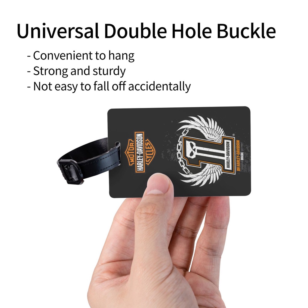 Thẻ Hành Lý Bằng Nhựa pvc 5.4 * 8.5cm In Chữ harley davidsons