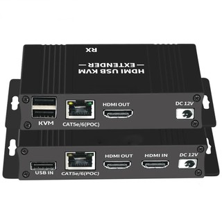 Bộ Nối Dài 60m hdmi kvm Kèm Điều Khiển kvm rj45 60m Qua ip cat6 poc Cho Máy Tính