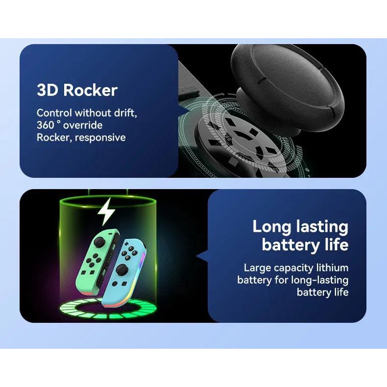 Joypad Tay Cầm Điều Khiển Chơi Game bluetooth Trái Phải Cho nintendo switch rgb