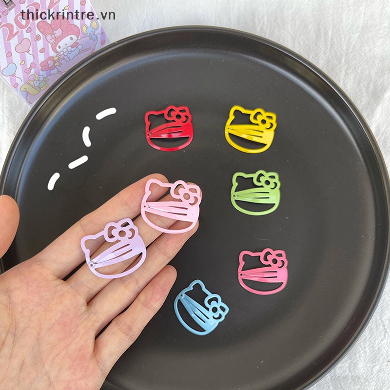 Set 5 Kẹp Tóc Kim Loại Hình hello kitty Đáng Yêu Cho Bé Gái y2k vn