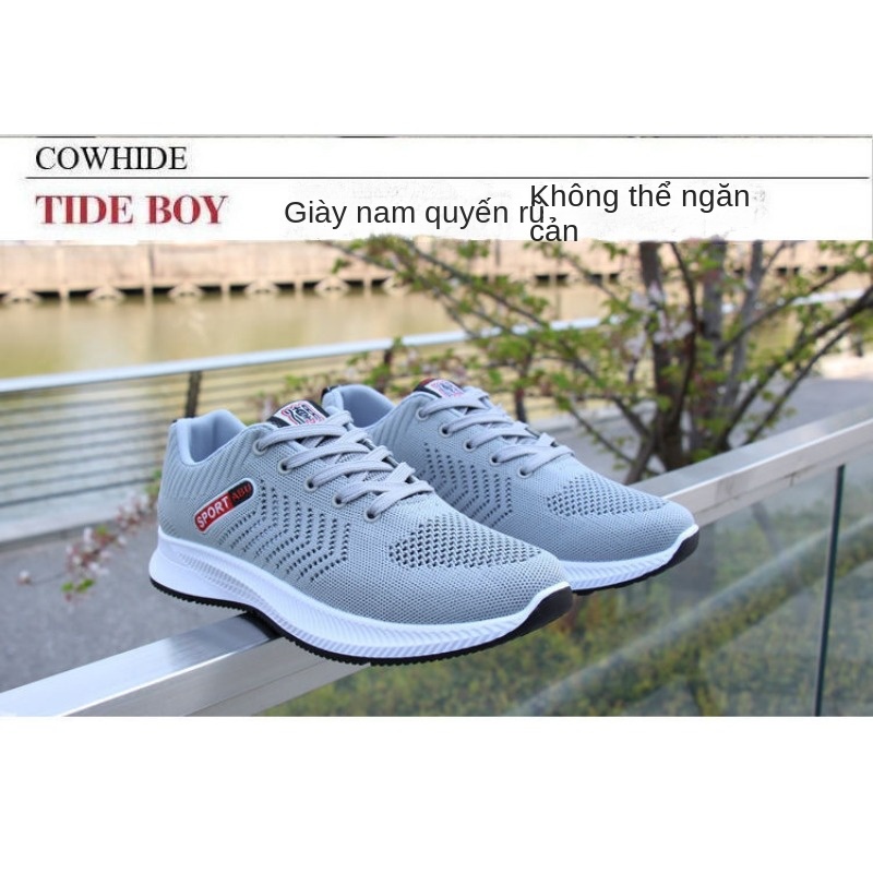 Giày Thể Thao Thoáng Khí Thoải Mái Phong Cách Mới Cho Đàn Ông Trung Niên