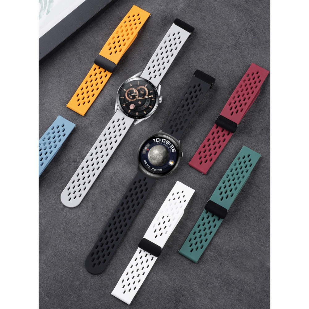 Dây đeo đồng hồ silicon phát hành nhanh 20mm 22mm cho samsung watch 3 41 45mm galaxy watch 42mm 46mm active 2 40mm 44mm