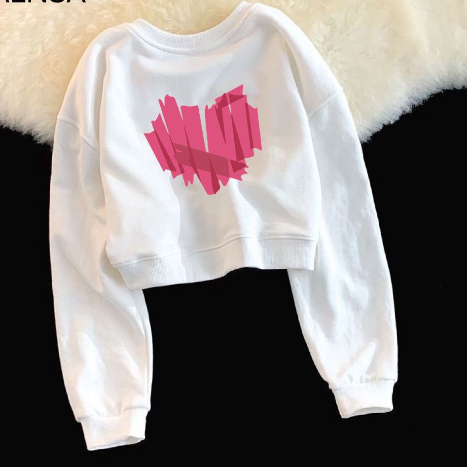 Áo Lửng Tay Dài In Chữ Thời Trang Hàn Quốc