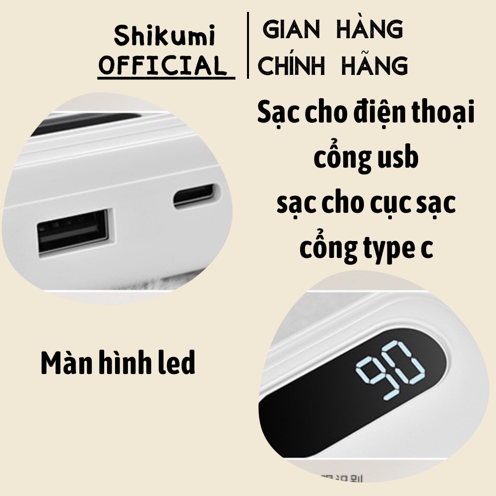 Pin sạc dự phòng SHIKUMI 10.000mAh hỗ trợ sạc nhanh nomoduck