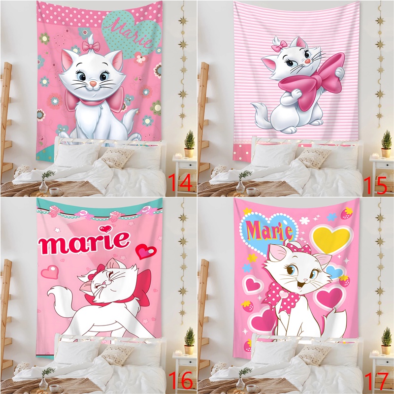 Hoạt Hình Thảm Treo Tường Trang Trí Hình Mèo marie