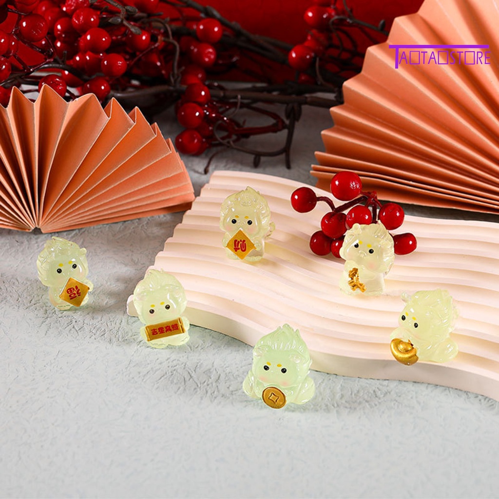 Tượng Rồng Dạ Quang mini Bằng Nhựa resin Họa Tiết Hoạt Hình Phát Sáng Trong Bóng Tối Trang Trí Tiểu Cảnh / Nhà Búp Bê diy