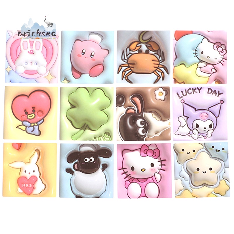 100 Miếng Dán 3d Lập Thể Hình kuromi my melody Dễ Thương Cho laptop Đồ Chơi Nữ Đáng Yêu Giảm Giá