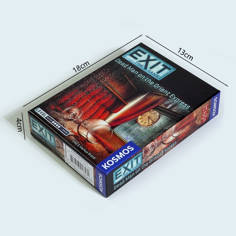 Dead Man on The Orient Express | Exit: The Game - A Kosmos Game | Family-Friendly, Card-Based at-Home Escape Room Experience for 1 to 4 Players, Ages 12+