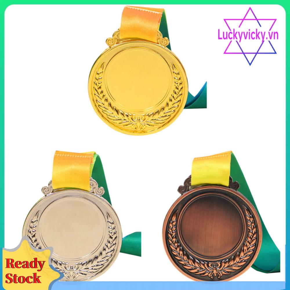 Huy Chương Giải Thưởng 2 Inch 1st 2nd 3rd Có Dây Ruy Băng Đeo Cổ Cho Bé