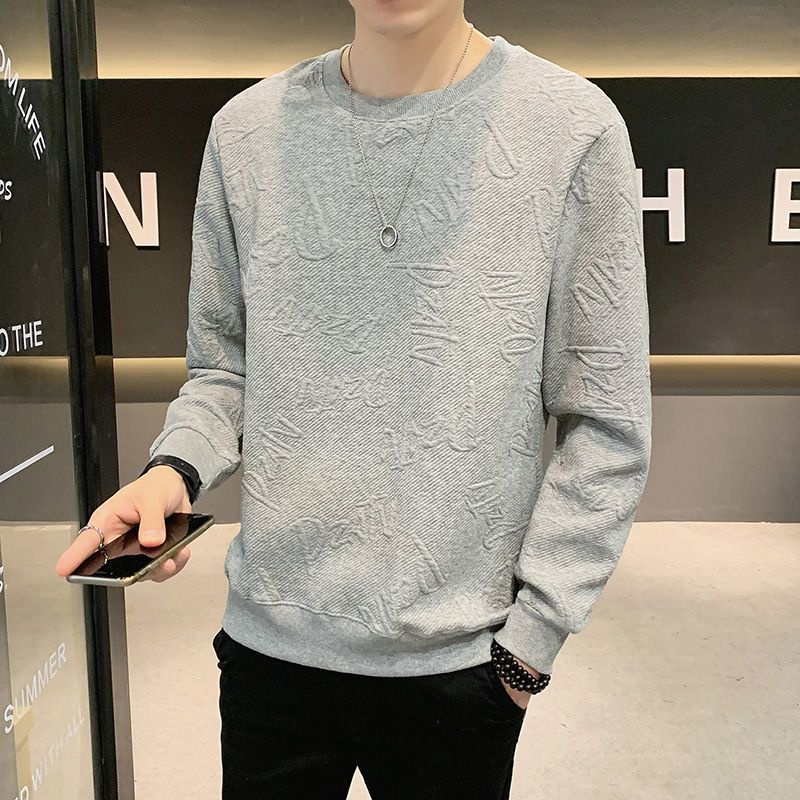 Áo Thun Tay Dài Dáng Rộng Phong Cách Hàn Quốc Thời Trang Mùa Thu Mới Cho Nam