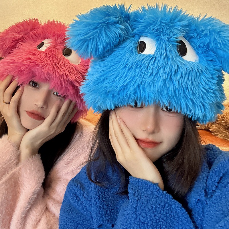 Mũ Trùm Đầu Giữ Ấm Hình Thỏ Hoạt Hình Dễ Thương