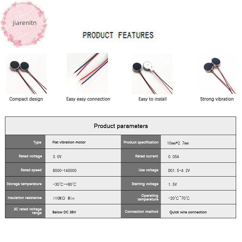 Bộ 2 Động Cơ Rung mini 1027 dc 3v 12000rpm Cho Điện Thoại Di Động vn